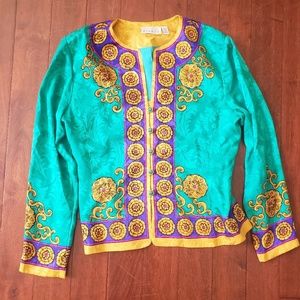 Adrianna Papell silk blouse 12